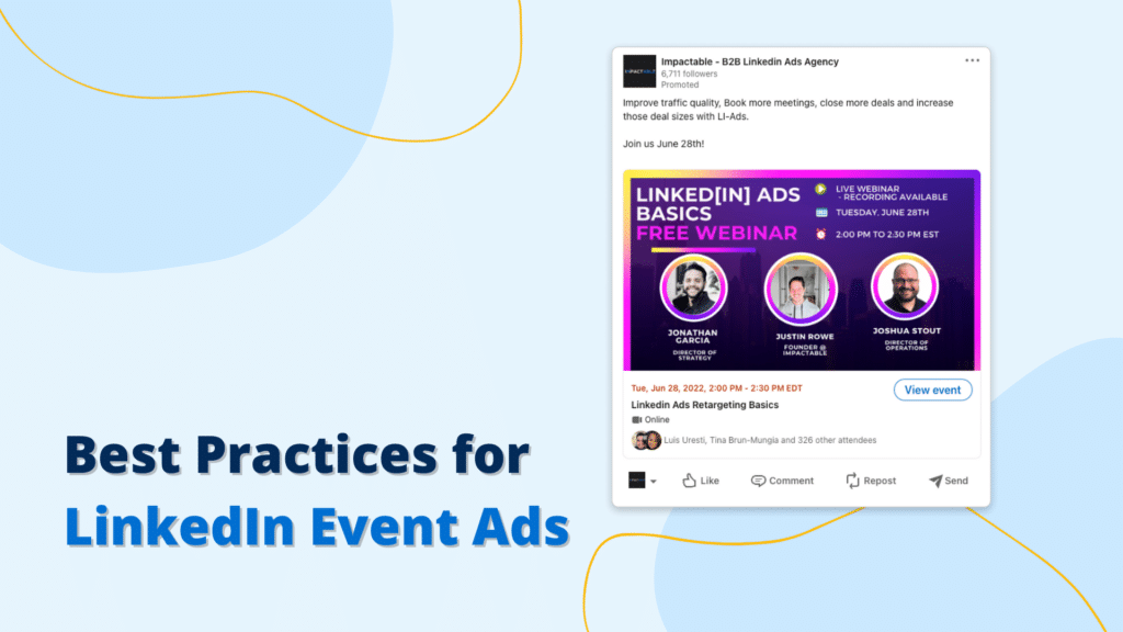 Best Practices For LinkedIn Event Ads - IMPACTABLE