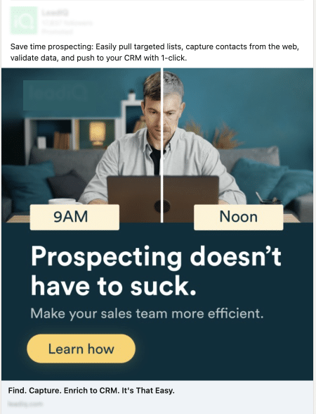 saas linkedin ads