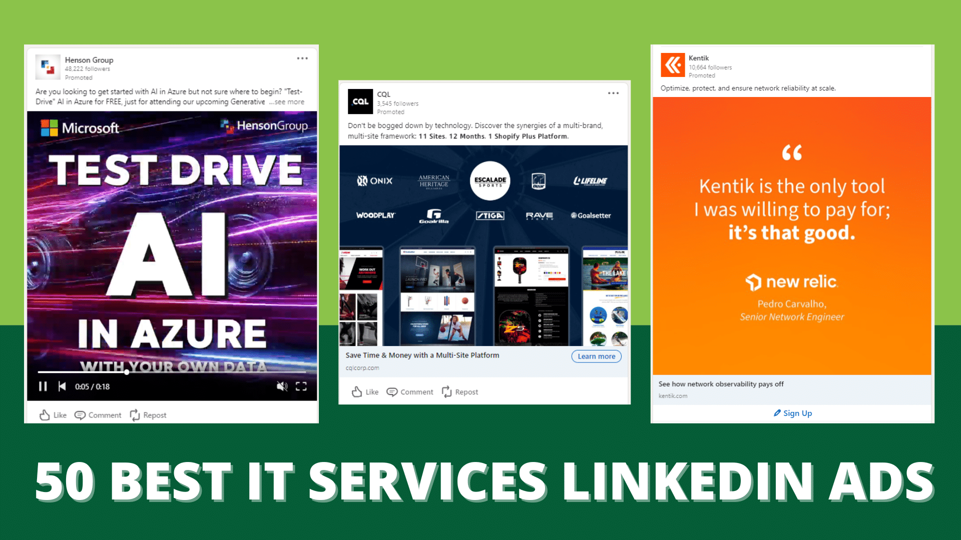 50 Best IT Services LinkedIn Ads