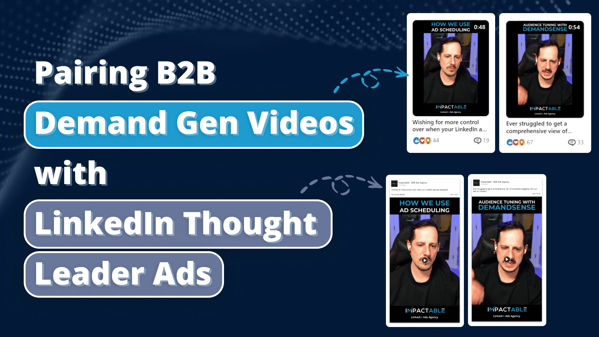 Pairing B2B Demand Gen Videos with LinkedIn Thought Leader Ads