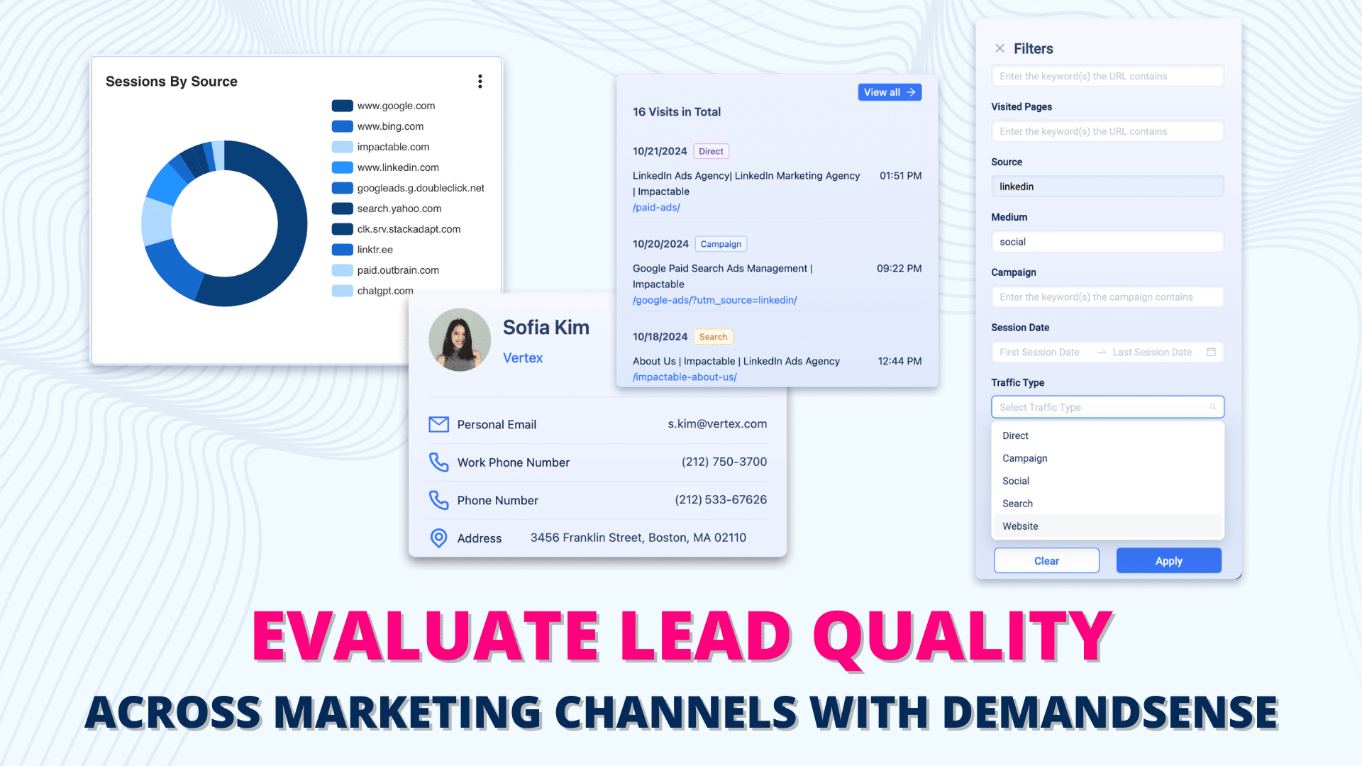 Evaluate Lead Quality Across Marketing Channels with DemandSense